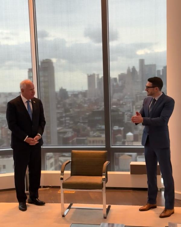 The high-powered donor posted a series of photos of the pair together.