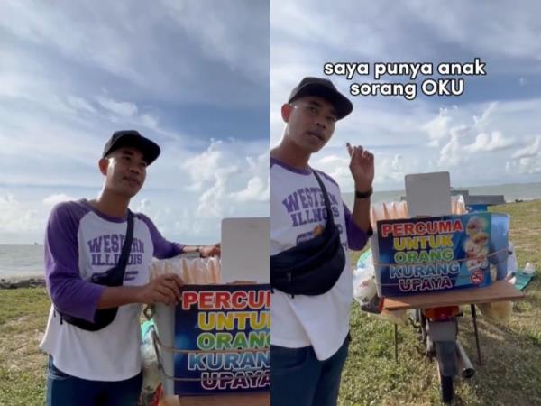 In Penang, ice-cream seller at Bagan Ajam rest stop gives free ice cream to persons with disabilities