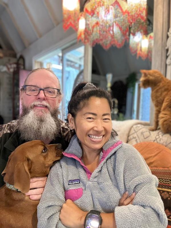 John, 61, and Fin, 44