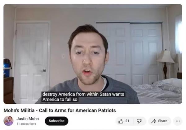 Mohn broadcasted the murder in a sick YouTube video.