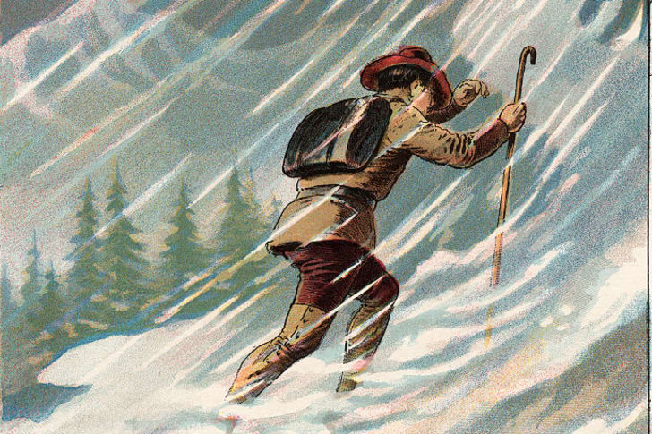 Battling with the Storm Illustration