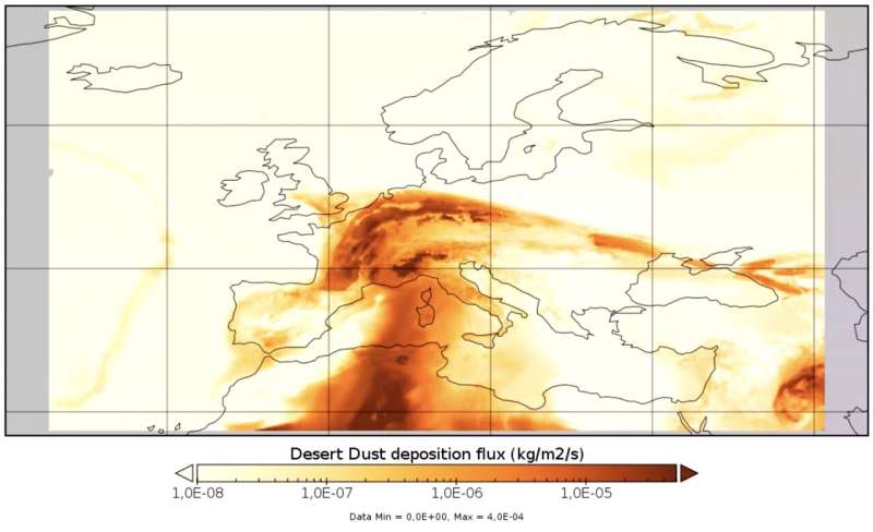 Sahara Desert dust found in remote European snow resorts