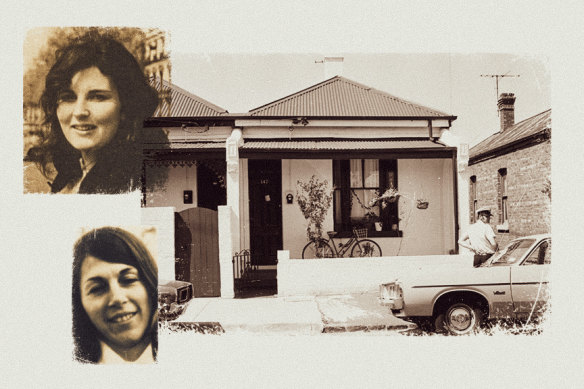 The 1977 murders of Susan Bartlett (top) and Suzanne Armstrong in Easey Street, Collingwood shocked Melbourne.