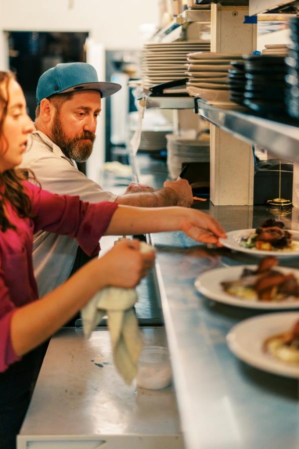 Abruzzo Executive Chef Jeremy Grossman works to prepare dinner