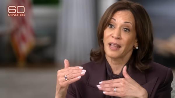 Vice President Kamala Harris is interviewed by "60 Minutes" correspondent Bill Whitaker on CBS News.
