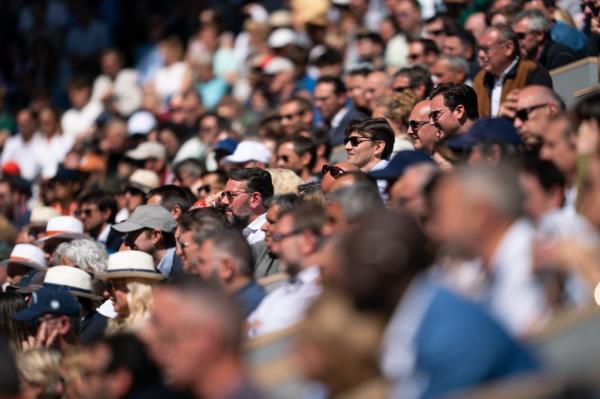 Fans at the French Open