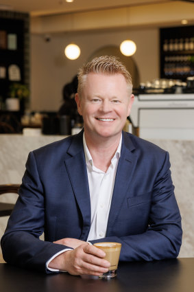The Coffee Club boss chief executive Scott Meneilly.
