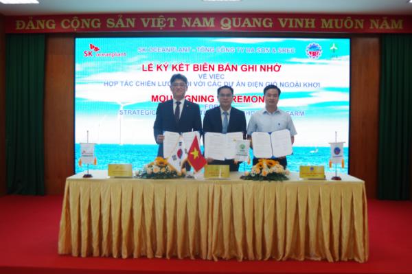 SK　Oceanplant　signed　a　memorandum　of　understanding　with　Vietnam's　BaSon　&　SREC　consortium　on　an　offshore　wind　power　project　on　Oct.　27,　2023