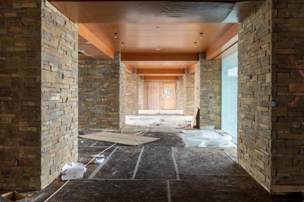 The mansion was eventually sold to a Toronto-based company, but little work has been done since, aside from security measures to prevent trespassing.
