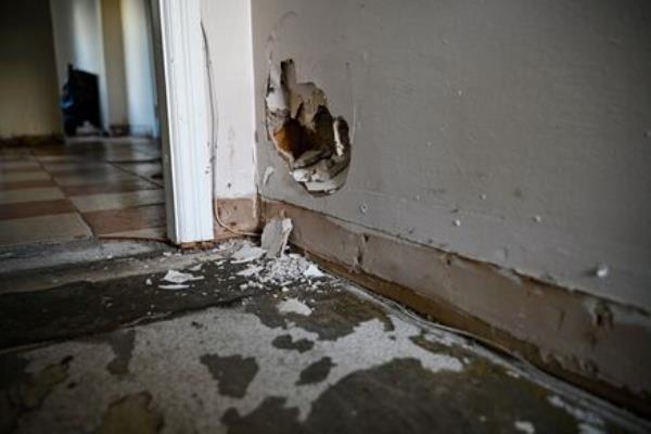  Homes in Beechwood Drive, Midleton, which were completely destroyed by recent floods. Picture: Chani Anderson
