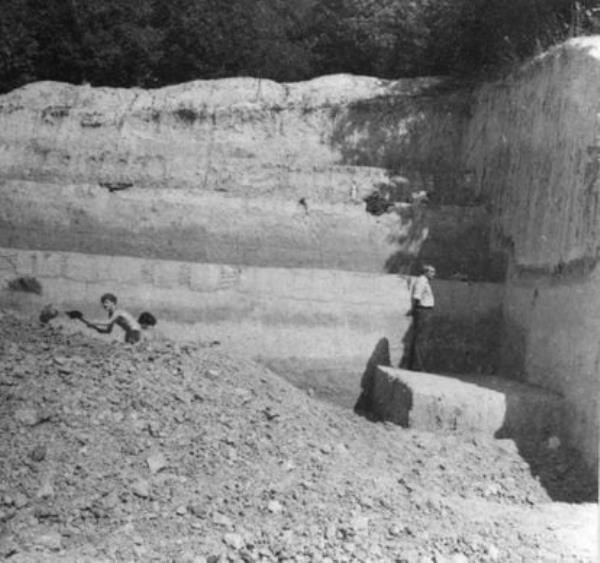 Archaeologist Roman Garba at the Korolevo, Ukraine site in the summer of 2023.