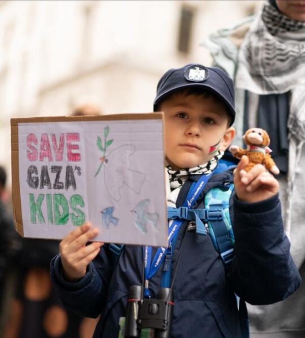 Parents and children lay out cuddly toys across the entrance to the Foreign Office in London, as they protest to save children's lives in Gaza. Each toy represents a Palestinian child killed during the Israel-Hamas conflict. Parents and children lay out cuddly toys across the entrance to the Foreign Office in London, as they protest to save children's lives in Gaza. Each toy represents a Palestinian child killed during the Israel-Hamas conflict.