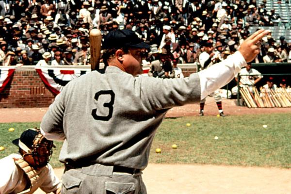 John Goodman as Babe Ruth in the 1992 movie "The Babe"