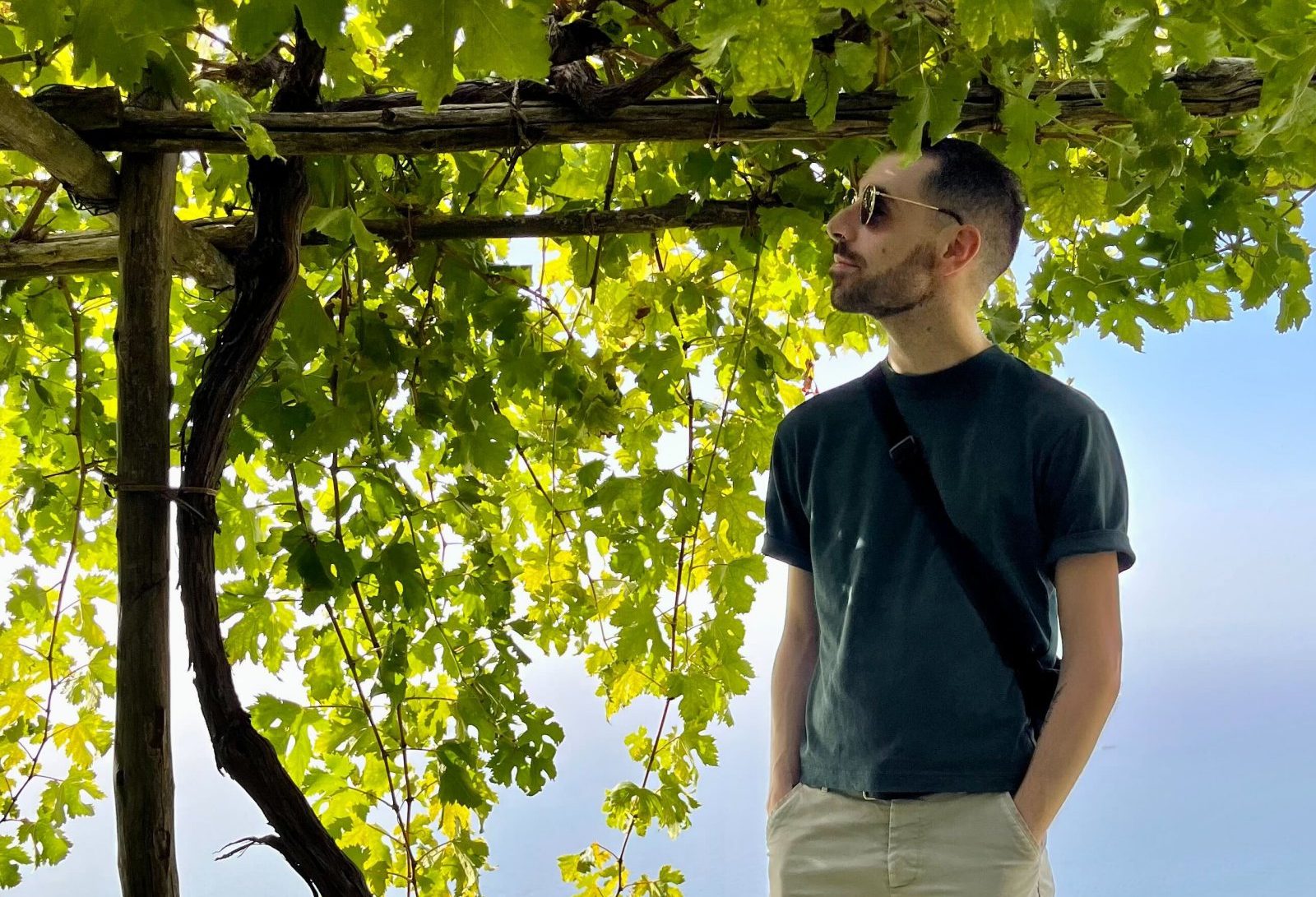 James at the Marisa Cuomo vineyard