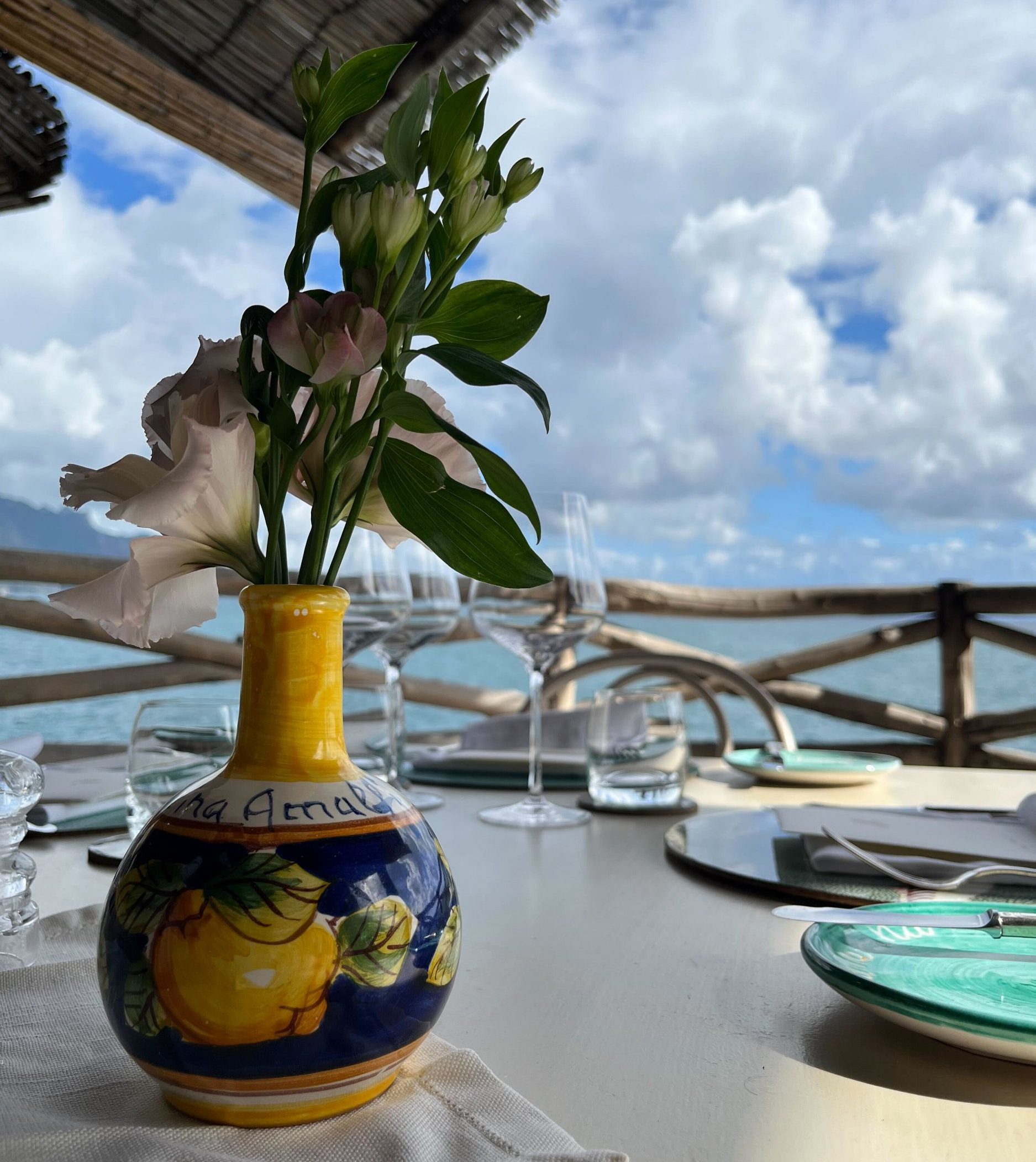 Al Mare restaurant at the Hotel Santa Caterina in Amalfi