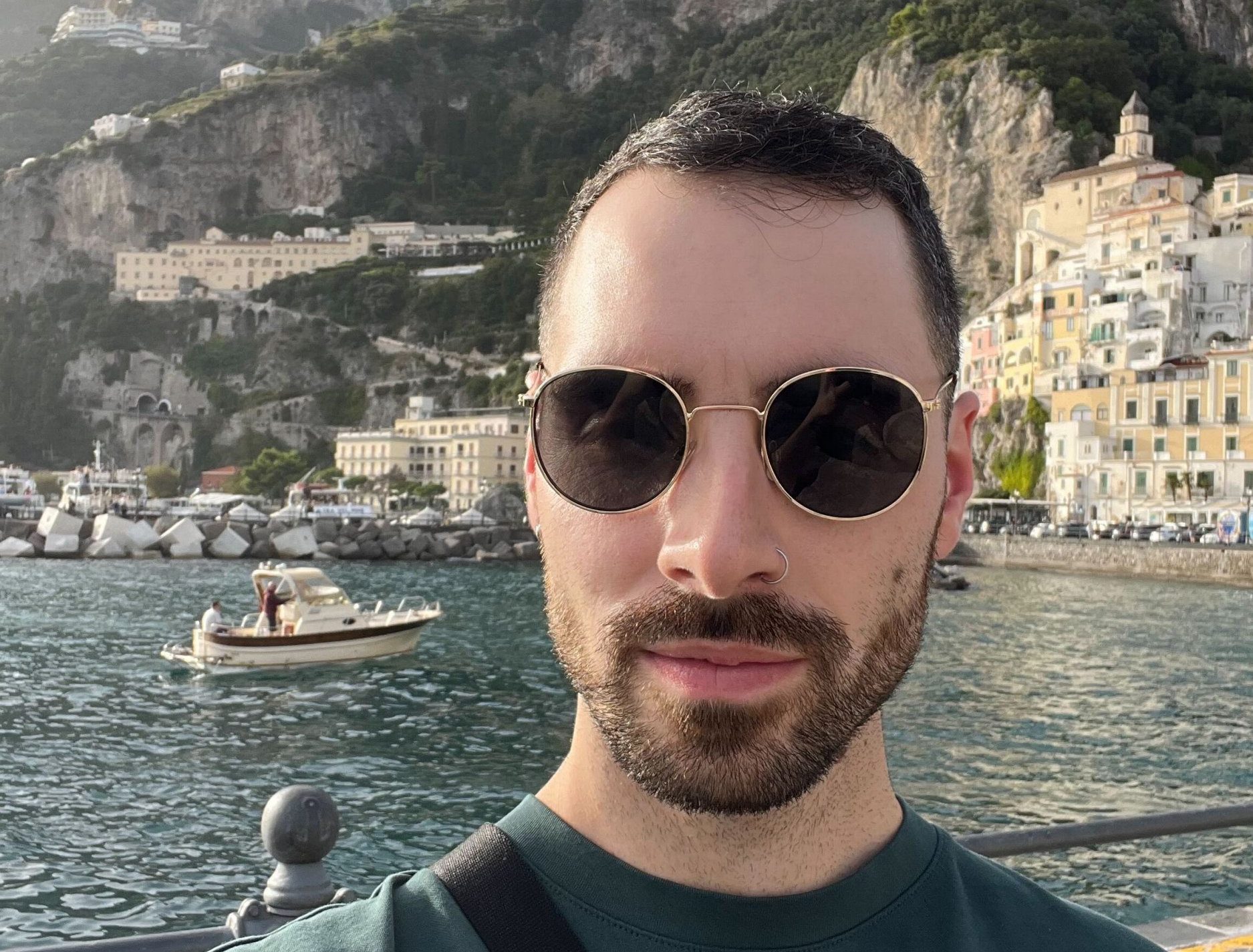 James selfie in Amalfi