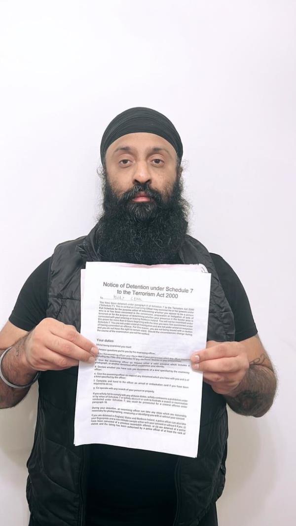 Deepa Singh with schedule 7 of the Terrorism Act 2000