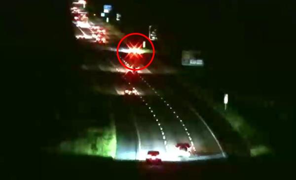 Russell pulls her car onto the side of the road.