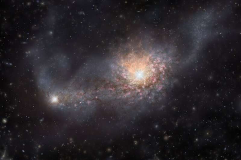 Dancing galaxies make a monster at the cosmic dawn