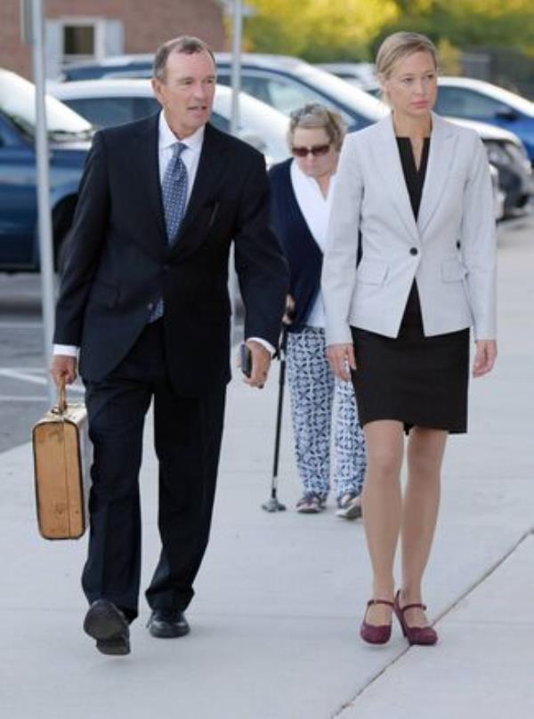 Mollly Martens arriving at Davidson County Courthouse on Wednesday, September 21, 2022 with her attorney Douglas Kingsbery. Picture: Walt Unks/Winston-Salem Journal