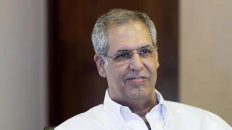 Getty Images Noel Tata seen in a white shirt during an interview in Mumbai on 20 June 2019