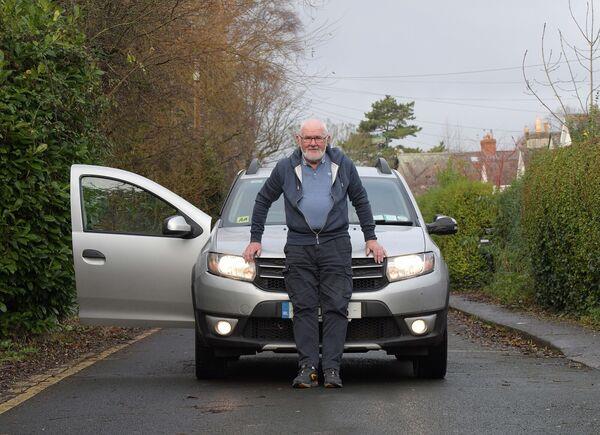 Mick Hyland from Newbridge who volunteers as a driver for the Irish Cancer Society. Photograph Moya Nolan Mick Hyland from Newbridge who volunteers as a driver for the Irish Cancer Society. Photograph Moya Nolan