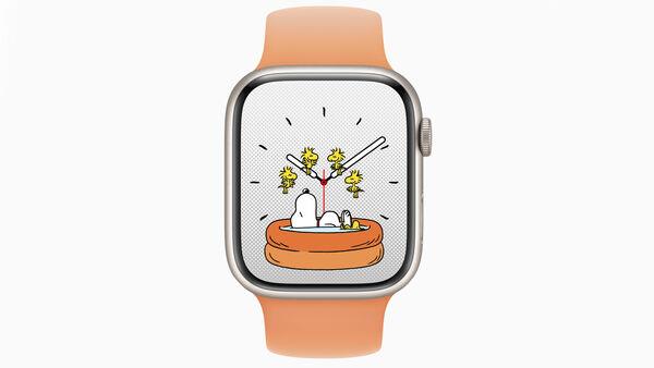 How cute is the new Snoopy watch face? Picture: Apple.