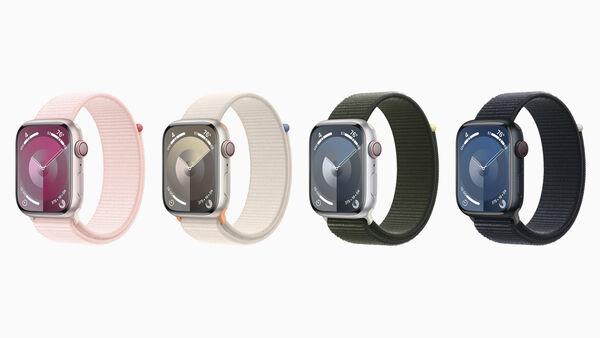 Apple Watch Series 9 carbon-neutral lineup of bands. Picture: Apple.