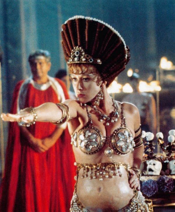 Helen Mirren in a jeweled bikini