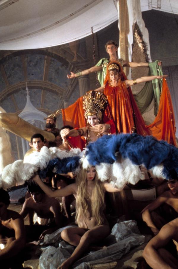 Malcolm McDowell and Helen Mirren aboard the orgy boat