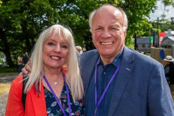 Festival regulars Sue Howes and Greg Dyke, ex Director-General of the BBC, at the opening party. Picture: Andy Gibson Festival regulars Sue Howes and Greg Dyke, ex Director-General of the BBC, at the opening party. Picture: Andy Gibson