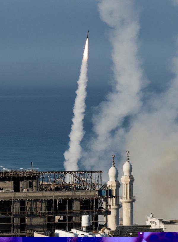Rockets are fired by Palestinian militants into Israel early Saturday.