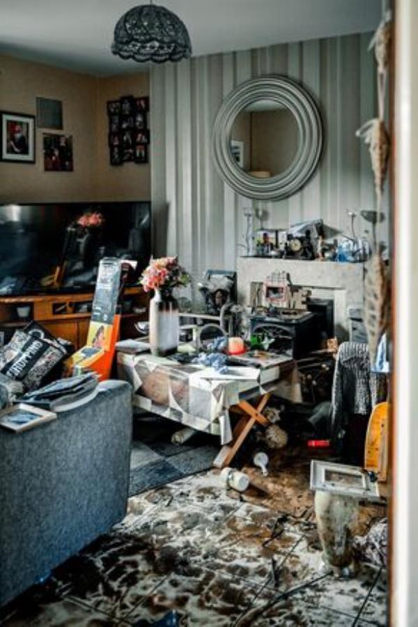 Bernie O'Shea at her flooded Midleton house. Picture: Chani Anderson Bernie O'Shea at her flooded Midleton house. Picture: Chani Anderson