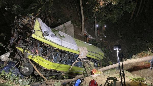 At least 16 people killed as bus crashed into ravine