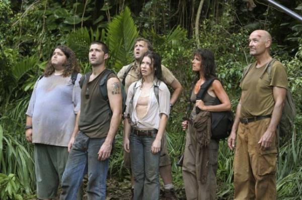 Jorge Garcia, Matthew Fox, Daniel Roebuck, Evangeline Lilly, Mira Furlan, Terry O'Quinn in Lost