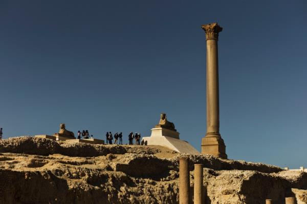 The shooting took place at Alexandria's ancient Roman site, Pompey's Pillar, which dates back to around 300 BCE