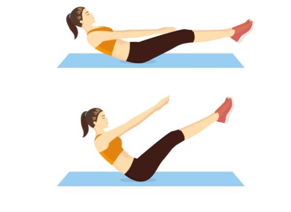 woman doing bicycle crunches