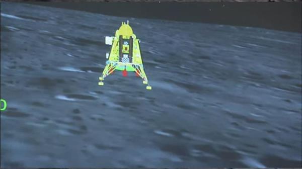 Chandrayaan-3 spacecraft lands on moon in ‘victory cry’ of new India