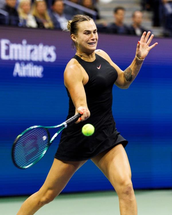 Aryna Sabalenka thinks drinks might score her some more fans.