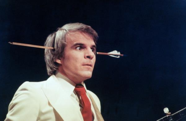 Steve Martin hosting "SNL" in 1976.