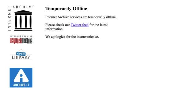 Internet Archive online as it reels from ‘catastrophic’ cyberattack, data breach