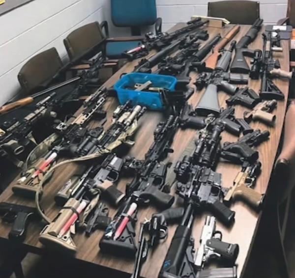 Totowa police found rifles, handguns, 129 fully loaded illegal high-capacity magazines and thousands of rounds of ammunition.