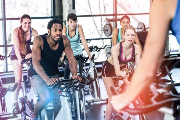 indoor bike six-pack abs