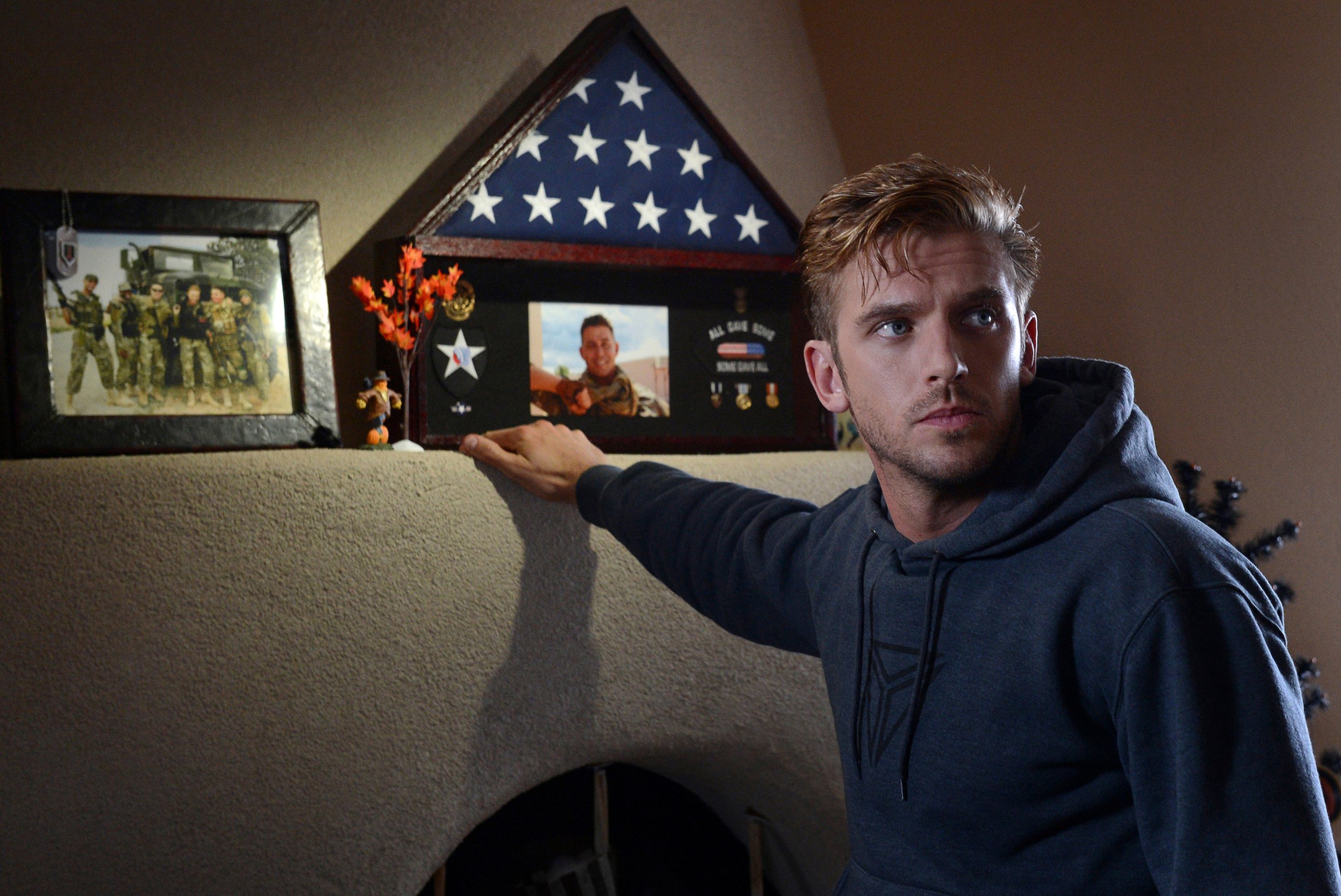 Dan Stevens in a still from The Guest