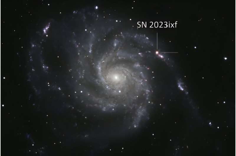 Closest supernova in a decade reveals how exploding stars evolve