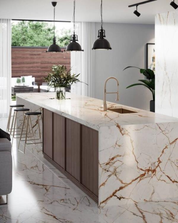 The Kube Ambience Awake kitchen, using Dekton. The Kube Ambience Awake kitchen, using Dekton.