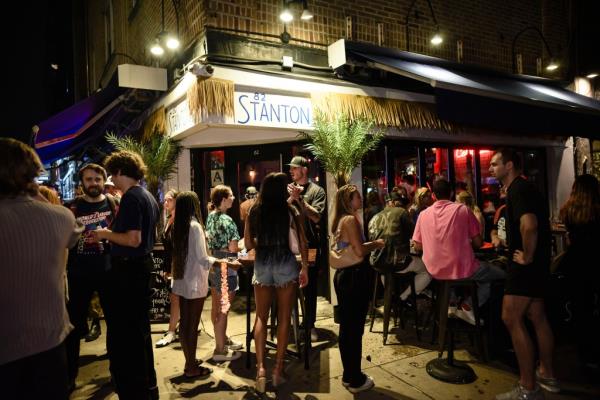 Tim went from unknown to hunk overnight when he was mentioned on the popular "Match Made in Manhattan" podcast. "82 Stanton. Oh, my God, the bouncer was so hot," one of the hosts said. "People were overflowing."