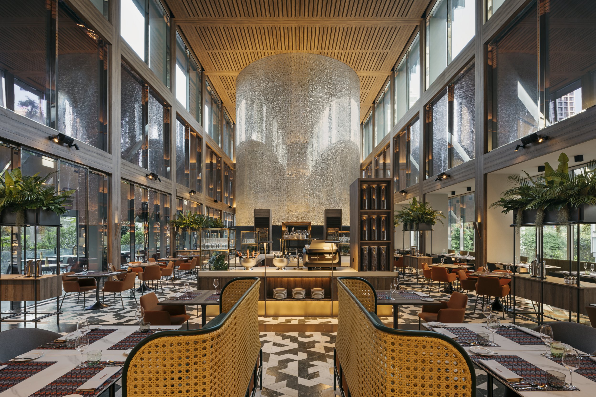 A bar within the hotel (Picture: Marc Tan)