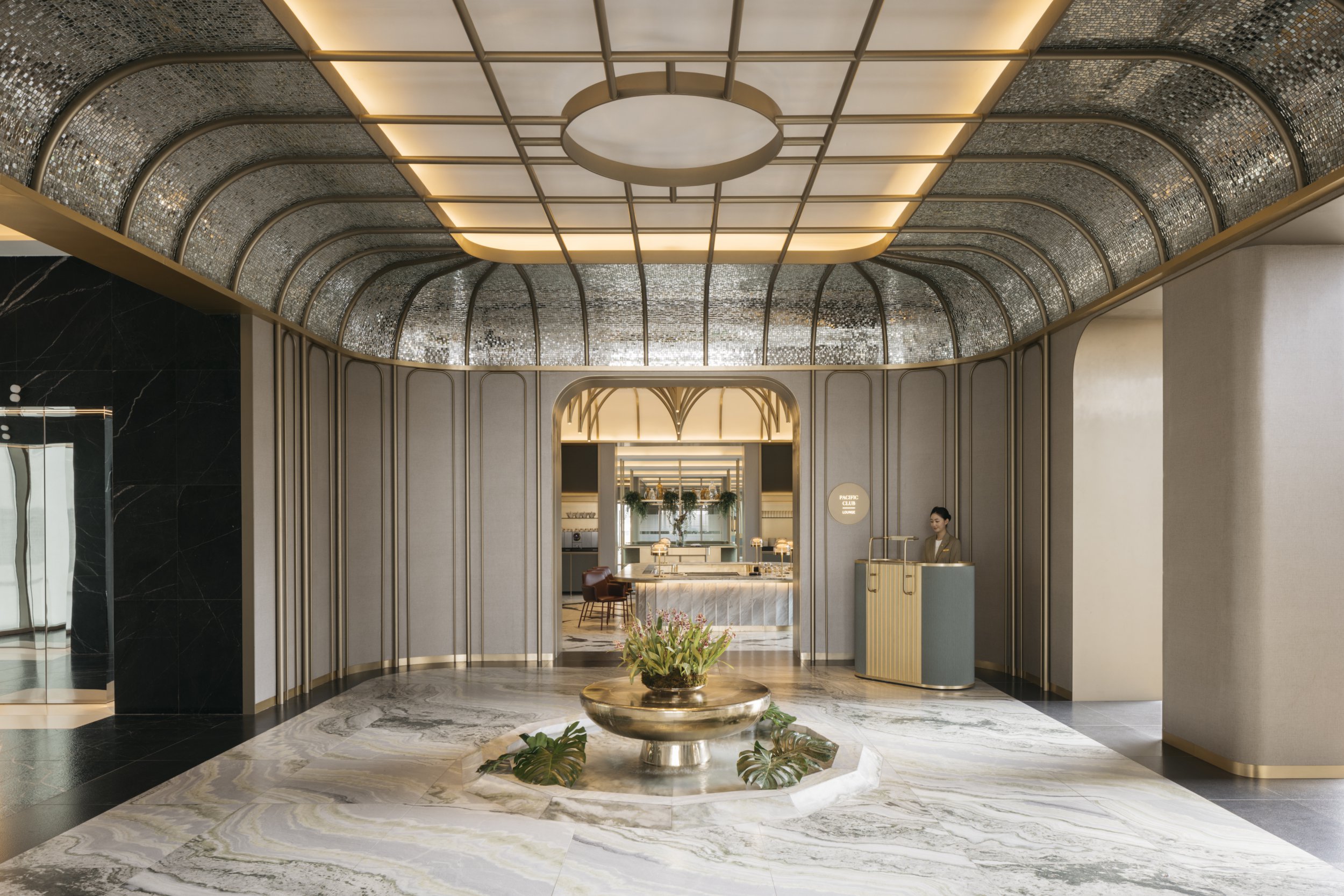 A foyer of the building