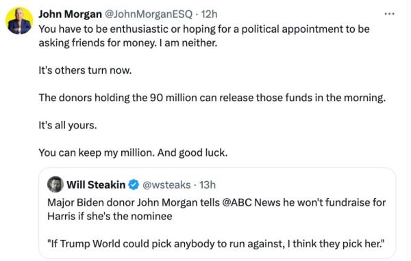 John Morgan tweet